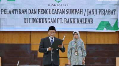 Direktur Utama Bank Kalbar Lantik 27 Pejabat untuk Tingkatkan Kinerja