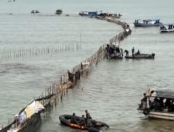 154 Personel Polair Bongkar Pagar Laut di Perairan Tangerang
