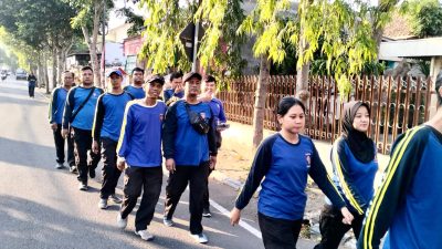 Hadapi Musim Kemarau, Tagana Kota Madiun Rutin Olahraga Jaga Stamina dan Kesiapsiagaan Tugas